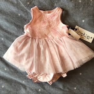 Pippa & Julie Feather textured dress, 3M, NWT